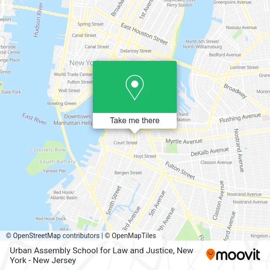Urban Assembly School for Law and Justice map