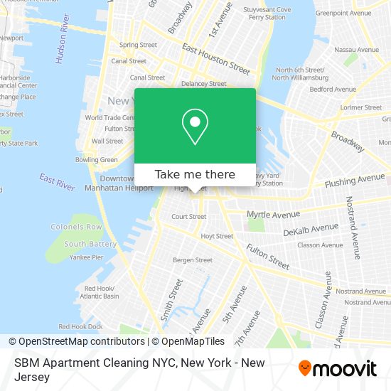 SBM Apartment Cleaning NYC map