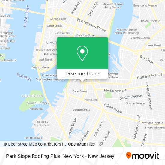 Mapa de Park Slope Roofing Plus