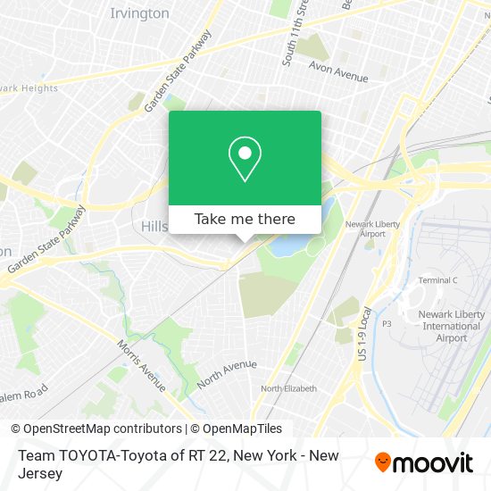 Team TOYOTA-Toyota of RT 22 map