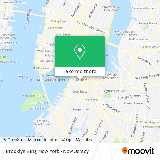 Brooklyn BBQ map