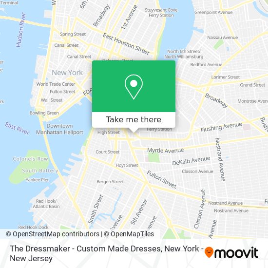 The Dressmaker - Custom Made Dresses map