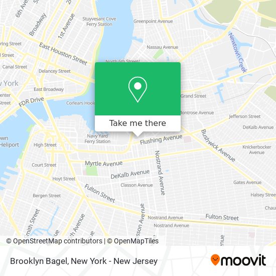 Mapa de Brooklyn Bagel