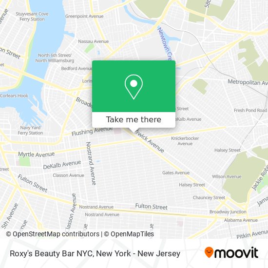 Mapa de Roxy's Beauty Bar NYC