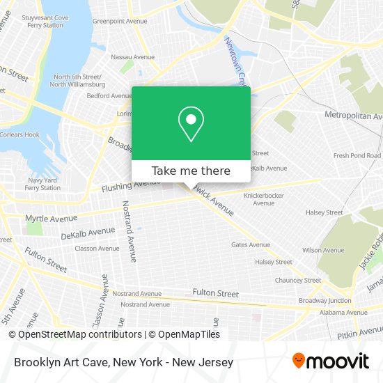 Mapa de Brooklyn Art Cave