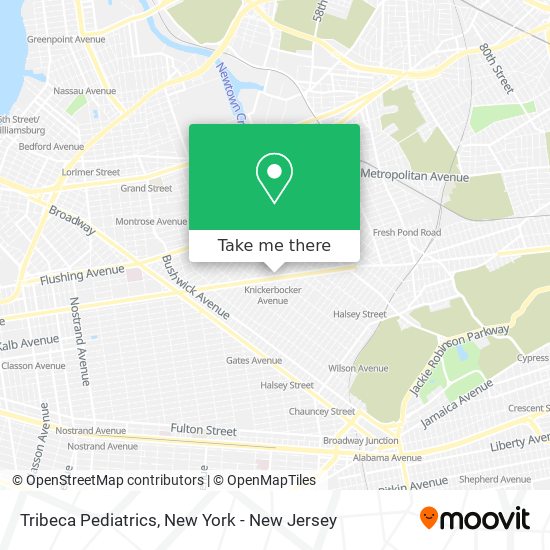 Tribeca Pediatrics map