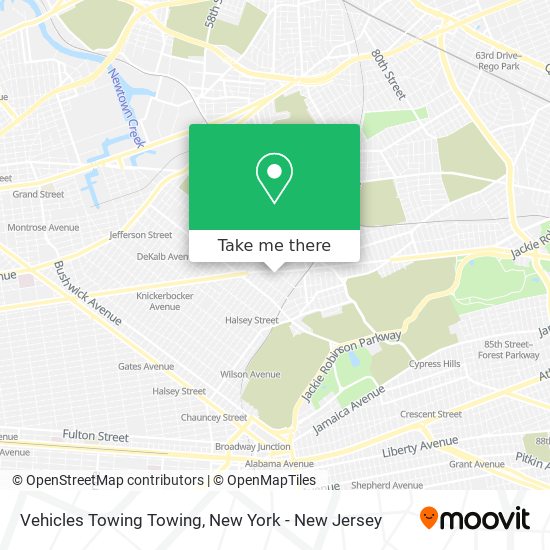 Mapa de Vehicles Towing Towing