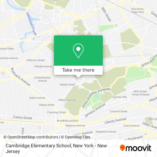 Cambridge Elementary School map