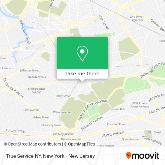 Mapa de True Service NY