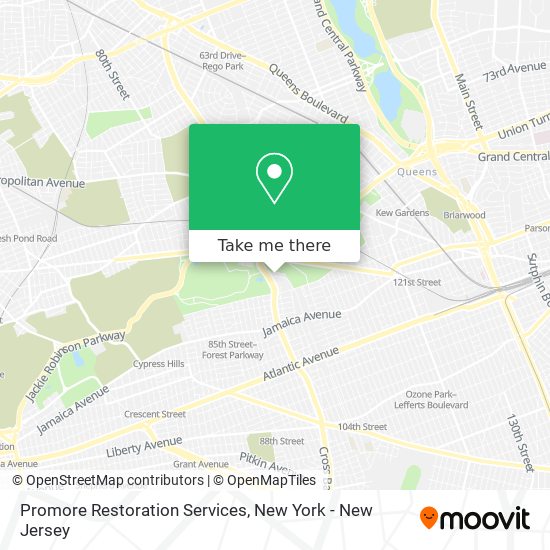 Promore Restoration Services map