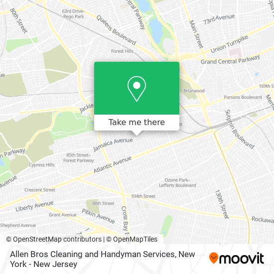 Allen Bros Cleaning and Handyman Services map