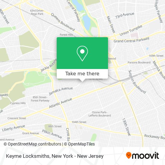 Keyme Locksmiths map