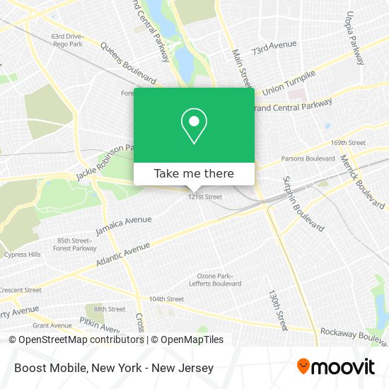 Boost Mobile map