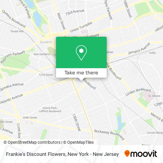 Mapa de Frankie's Discount Flowers