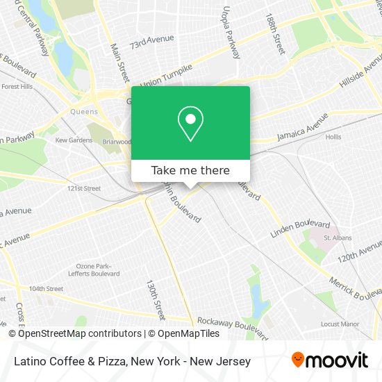 Latino Coffee & Pizza map