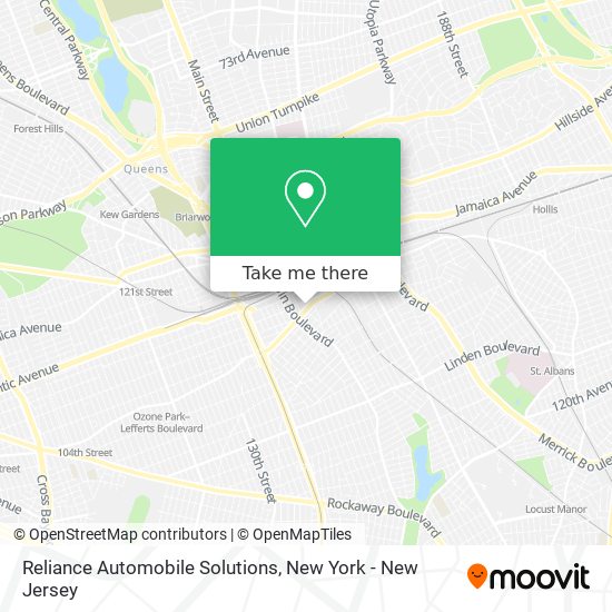 Reliance Automobile Solutions map