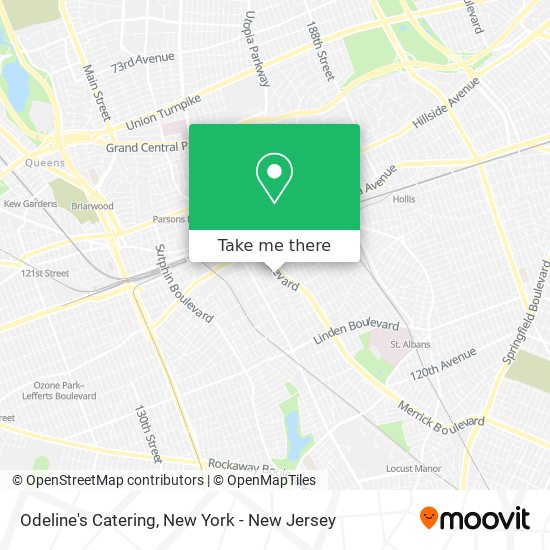 Odeline's Catering map