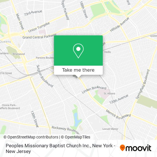 Peoples Missionary Baptist Church Inc. map