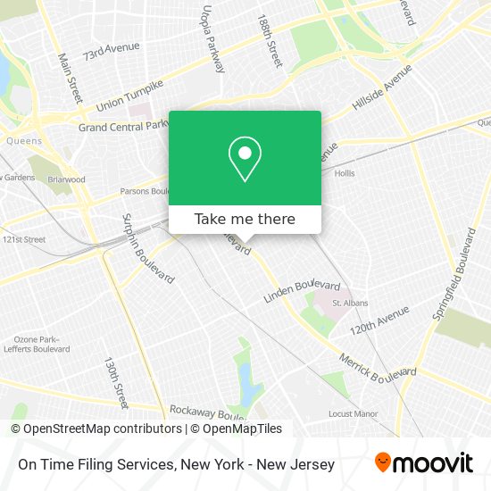 On Time Filing Services map