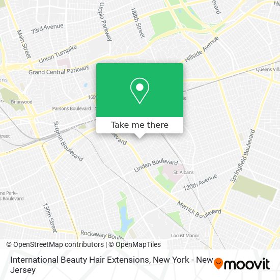 International Beauty Hair Extensions map