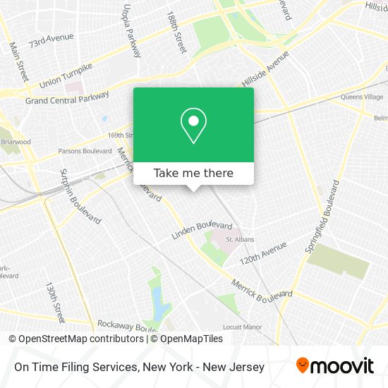 On Time Filing Services map