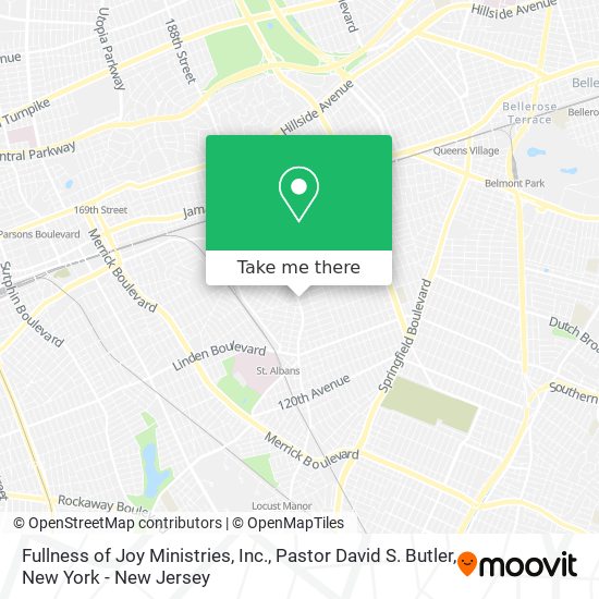 Fullness of Joy Ministries, Inc., Pastor David S. Butler map