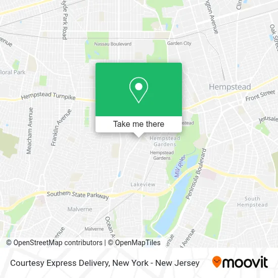 Courtesy Express Delivery map