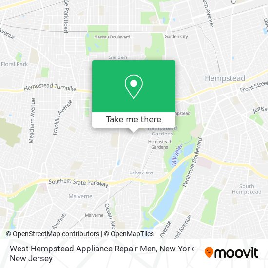 West Hempstead Appliance Repair Men map