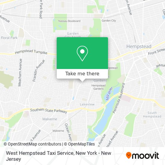 West Hempstead Taxi Service map