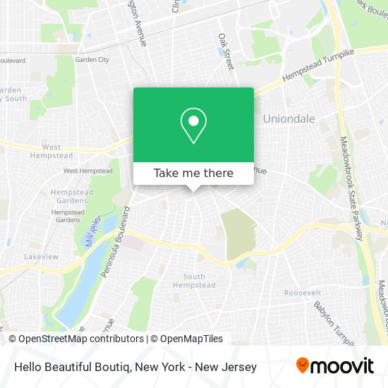 Hello Beautiful Boutiq map