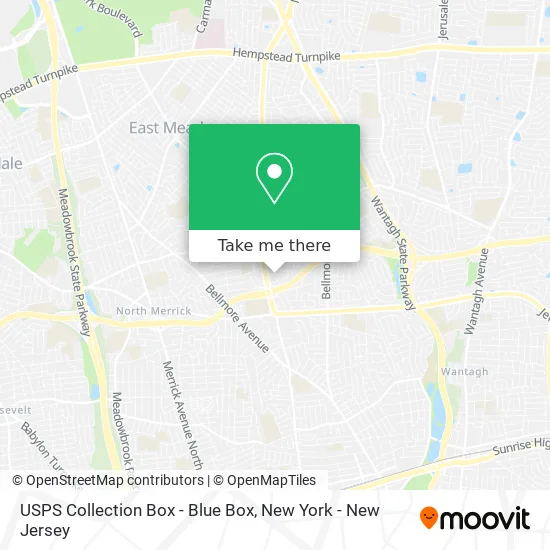 USPS Collection Box - Blue Box map