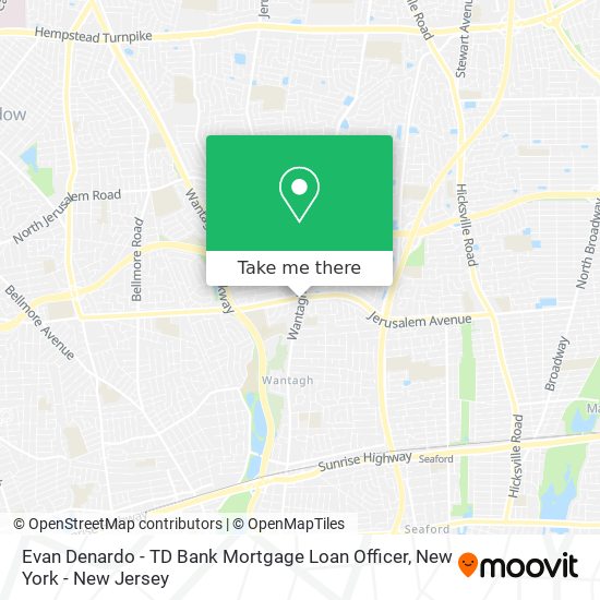 Mapa de Evan Denardo - TD Bank Mortgage Loan Officer