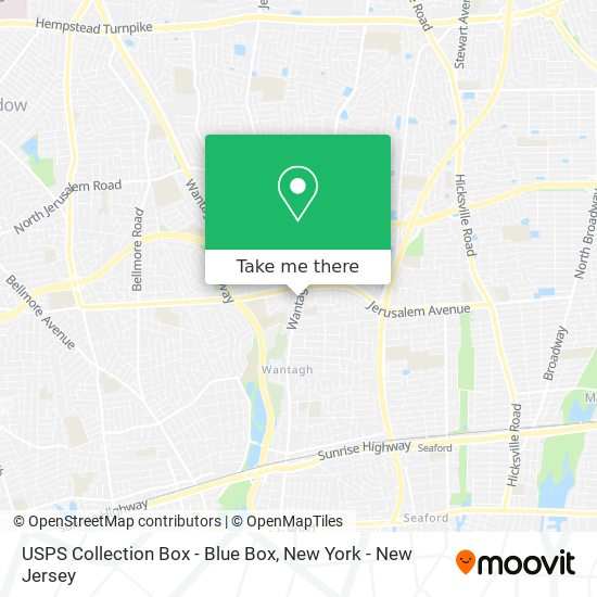 USPS Collection Box - Blue Box map