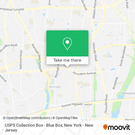 USPS Collection Box - Blue Box map