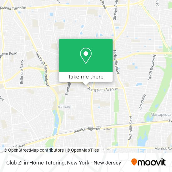 Club Z! in-Home Tutoring map