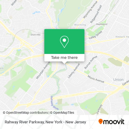 Mapa de Rahway River Parkway