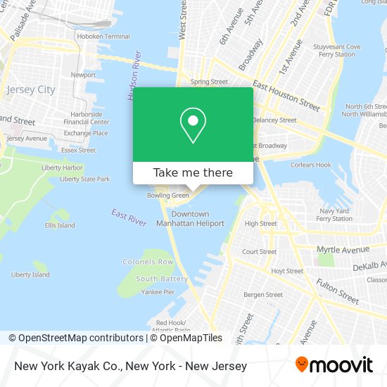 Mapa de New York Kayak Co.