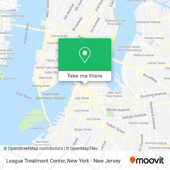 Mapa de League Treatment Center