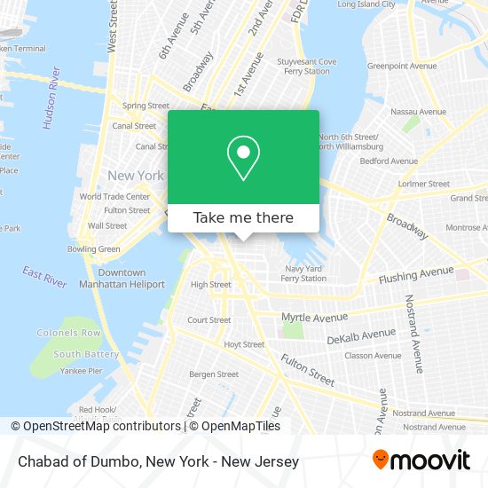 Chabad of Dumbo map