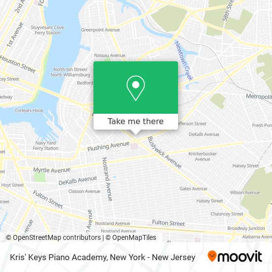 Mapa de Kris' Keys Piano Academy