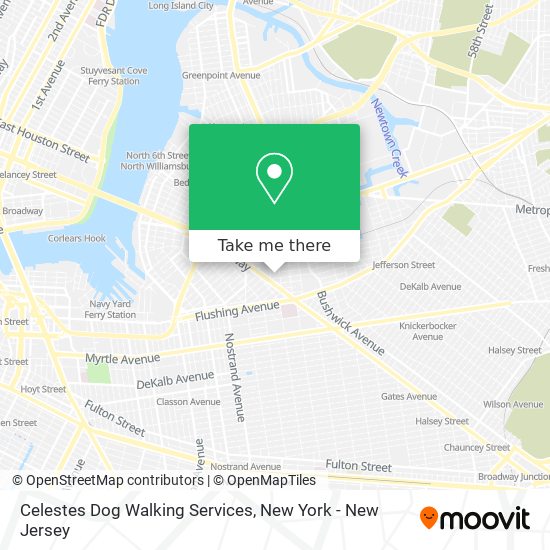 Mapa de Celestes Dog Walking Services