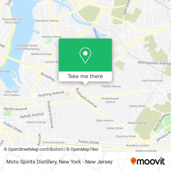 Moto Spirits Distillery map