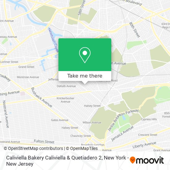 Mapa de Caliviella Bakery Caliviella & Quetiadero 2