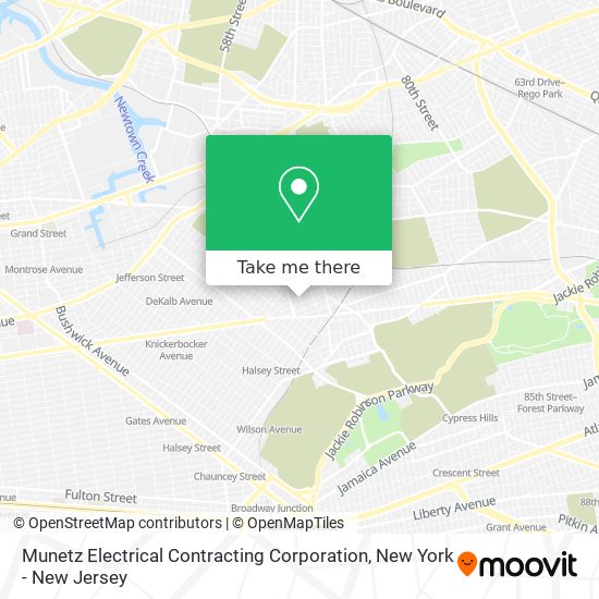 Munetz Electrical Contracting Corporation map