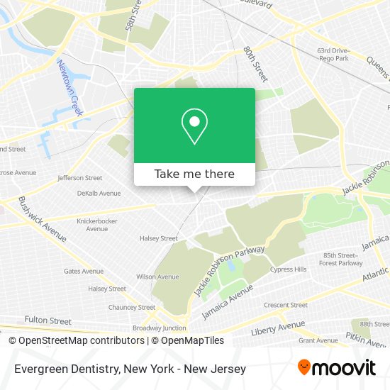 Mapa de Evergreen Dentistry