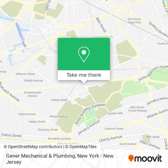 Mapa de Gener Mechanical & Plumbing