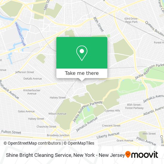 Mapa de Shine Bright Cleaning Service