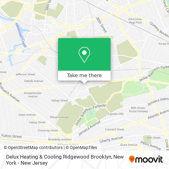 Mapa de Delux Heating & Cooling Ridgewood Brooklyn