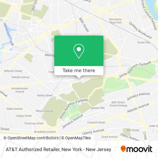 Mapa de AT&T Authorized Retailer