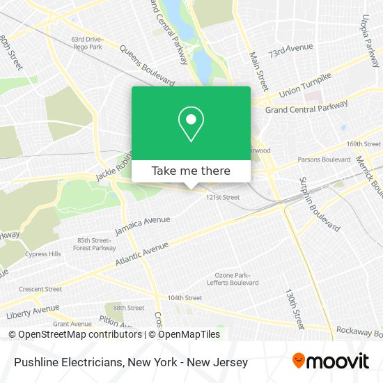 Pushline Electricians map